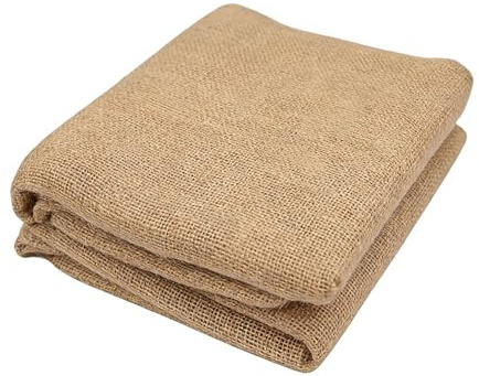 200 x 160 cm Jute Stoff Meterware, Jutestoff Meterware | Natur Jute Gewebe Jutestoff, Sackleinen aus Naturfasern, Zuschneidbar und Wiederverwendbar, für DIY-Basteleien Heimdekoration