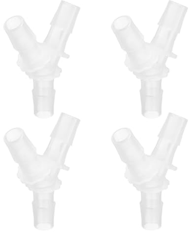 QUARKZMAN 4Pcs Raccordi per Tubo A Spina in Plastica, 1/2 x 1/2 Raccordo A T A Forma di Y per Tubo Idraulico, Giunzione Adattatore per Tubi di Acqua Liquido Carburante, Trasparente | Per Tubi Di Acqua Liquido Carburante, Giunzione Adattatore, Per Tubo Idraulico, A T A Forma Di Y, In Plastica