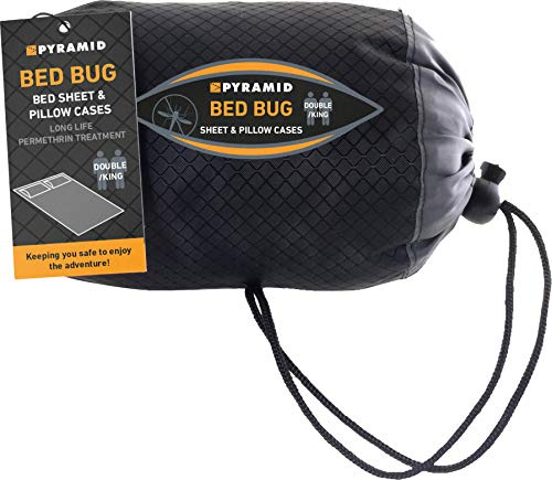 Pyramid Premium Bed Bug Guard - Permethrin Treated Double Undersheet and Pillow Cases in white