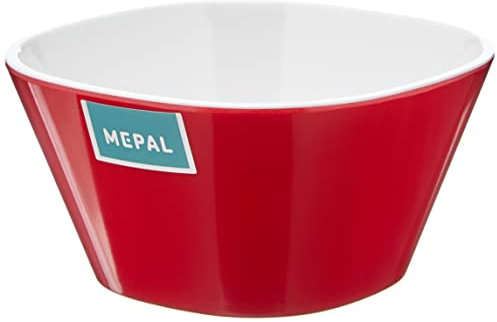 Mepal Conix, Cuenco de Melamina, Rojo (Luna Red), 250 ml (10.9 x 10.9 x 5.5 cm), 1 unidad