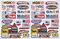 Sponsor STICKER Tuning Racing Motocross Autocollant feuille 27 x 18 cm