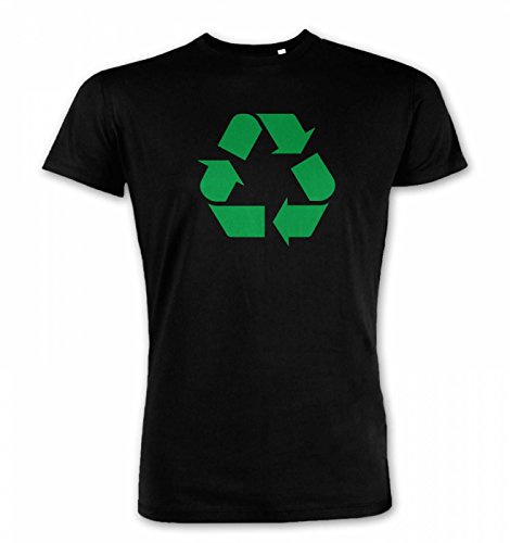 Science Tshirts By Big Mouth Green Recycling Symbol Premium T-shirt - Black X Large