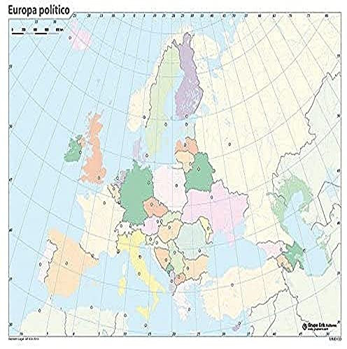 Grupo Erik Editores – Karte Stumm, 32.4 x 22.5 cm Europa, politisch 32.4 x 22.5 cm