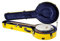 Crossrock CRF2000BJYL - Custodia in fibra di vetro, adatta per 5 corde risonatore Banjo, stile zaino, colore: Giallo