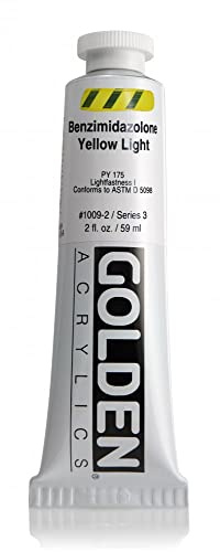 Golden : Heavy Body : Acrylic Paint : 59ml (2oz): Benzimidazolone Yellow Light III
