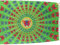 Sarong Pareo Mandala Schmetterling grün Wickelrock Strandtuch Tuch Wickelkleid