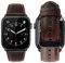 MroTech Cinturino di Ricambio Compatibile con iWatch 42mm e 44mm Series 1 2 3 4 5 Watch Band Cinturini 42 mm 44 mm in Pelle Vera per Uomo e Donna Bracciale da Polso Cinghie Sostituzione caffè