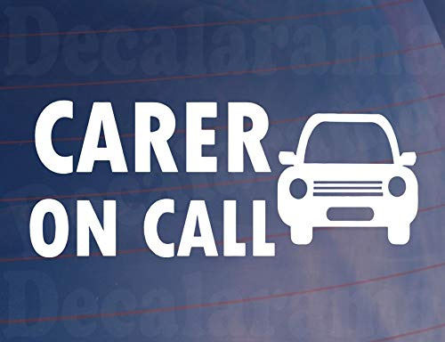 Autoaufkleber „Carer On Call Health Worker“, für Fenster, Stoßstange, Kofferraum, Tür