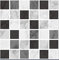 Pack of 20 Traditional Modern Art Tile transfers Stickers Peel and Stick backsplash Room Decor self Adhesive Oil Proof-Vintage Victorian Moroccan Black Cream Mosaic (Black Marble)