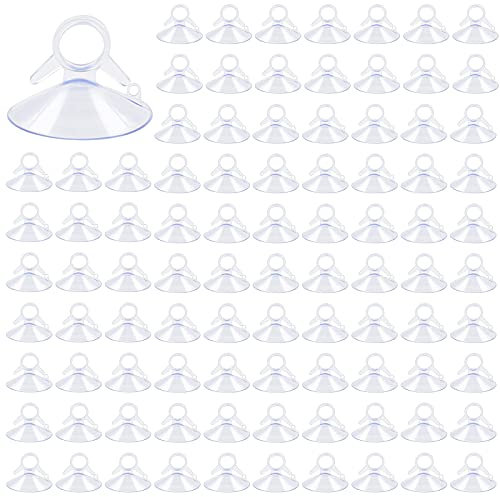 120 PCS Ventose Pvc Trasparenti Sucker Pads Senza Ganci Ventose Rotonde Forte Adesivo In Plastica Sucker Pads Per Auto Tenda Da Sole Finestra Bagno Cucina
