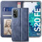 YATWIN Handyhülle Kompatibel mit Samsung Galaxy S20 FE Hülle, Klapphülle Samsung S20 FE Premium Leder Brieftasche Schutzhülle [Kartenfach] [Magnet] [Stand] Handytasche Case, Hellblau