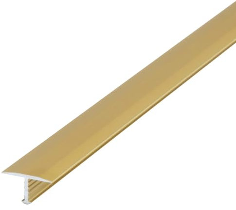 Dalsys 100cm Profilé en T 18mm Aluminium Anodisé Or Profil de Transition