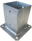 BUZZ Gardens Fence Post Foot Base Bolt-on hot-dip Galvanized Sleeve Anchor support (90x90)