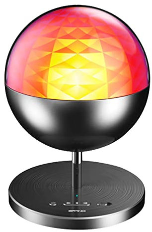 Mllkcao Christmas Bedroom Projector Party Lights Rotating Disco Ball Sound Activated 7 Colors Dj Lamp with Remote Control & Bluetooth Speaker