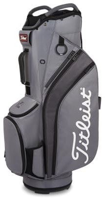 Titleist Cart 14 Golf Bag, Charcoal/Graphite/Black