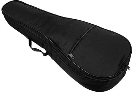 HEALLILY Dicke Gepolsterte Ukulele- Hülle Ukulele Aufbewahrungstasche Hawaiianer Ukulele Aufbewahrungsbeutel für Sopran- Konzert Ukulele 21 Zoll Schwarz