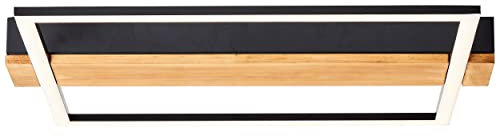 Brilliant Loneos LED Deckenleuchte 45x40cm holz hell/schwarz, Holz/Metall/Kunststoff, 1x LED integriert, 24 W, (Lichtstrom: 3000lm, Lichtfarbe: 3000K)