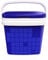 COM-FORT HOUSE - Nevera Portátil con Asa Rígida - Porta Alimentos para Camping, Playa, Acampada - Nevera Color Azul - Capacidad 32L