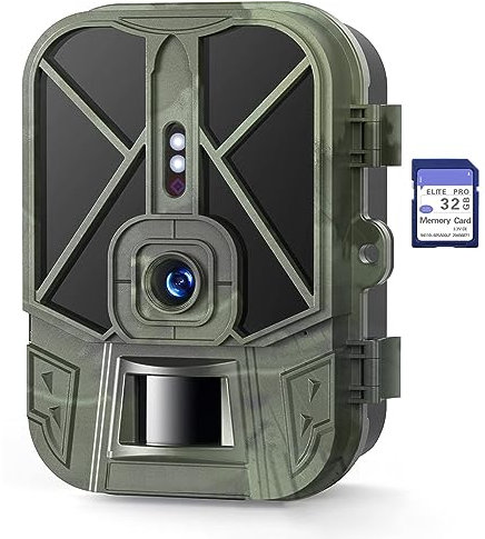 Wildkamera mit Bewegungsmelder Nachtsicht - 50MP 4K Wildtierkamera mit 940nm IR LEDs 120° Erfassungs Winkel 0,2s Schnelle Trigger Wasserdicht Jagdkamera mit 32G Speicherkarte, für Wildbeobachtung