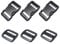 Ahijklmn Plastic Buckles,Plastic Side Release Buckle clips + Tri Glide Slides Heavy Duty Replacement Buckle Clips Snap Sliders for Backpack (38mm - 3sets)