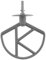 Masterpart K Beater Compatible with Kenwood KMIX Food Mixers KMX750 KMX754 KMX760 KMX50 KMX80 KMX93 KMX98