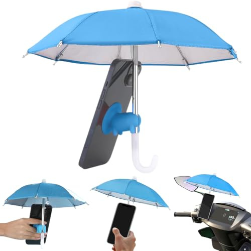 QYEHF Parapluie Téléphone Portable, Mini Parapluie Portable pour Téléphone, Ombres Telephone pour Le Parasol de Téléphone Portable du Jardin de Plage Extérieur