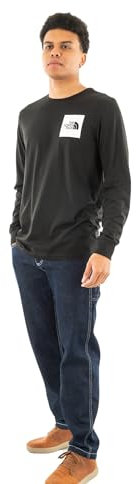 The North Face Men's L/S Fine T-Shirt, TNF Black, M
