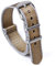 JASMKLX 20mm 22mm Uhrenband NATO Watch Strap Nylon Fit for James Bond 007 Militär Sicherheitsgurtarmband Zubehör(Khaki Grey Edge,20mm)