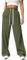 PINSPARK Jogginghose Damen Sporthose Lang Baggy Traininghose High Waist Freizeithose Lockere Sweatpants mit Elastischem Bund Weites Gerades Bein Yoga Gym Hose Laufhosen Armeegrün S