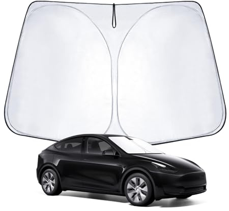 Parasol para Parabrisas Compatible con TES-la Model Y Model 3 2018-2026 Highland Parasol para Modelo 3/Y con protección UV, enfriamiento