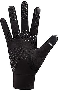 DEARMAMY Reflektierende Fahrradhandschuhe Mit Touchscreen Funktion Warme Verdickte Winddichte Handschuhe Für Radfahren Angeln Wandern Outdoor rutschfest Größe M