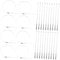 iplusmile 100pcs Metal Zip Ties for Chain Link Fence Easy Installation Fence Slats for Dog Fencing and Secure Garden Wire Ties