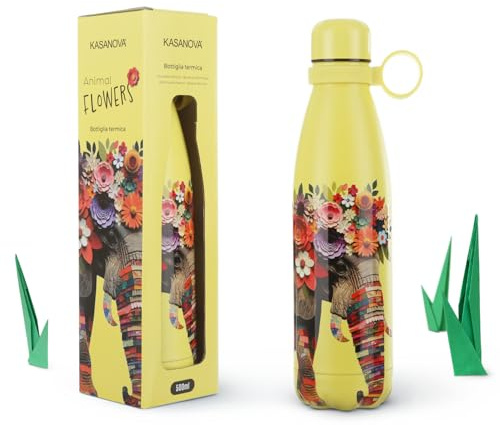 Bottiglia termica 500 ml Elefante Animal Flowers