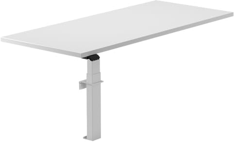 Worktrainer - Linak Wall Solo - Elektrischer Wandtisch - Weißes Gestell/Ohne Tischplatte