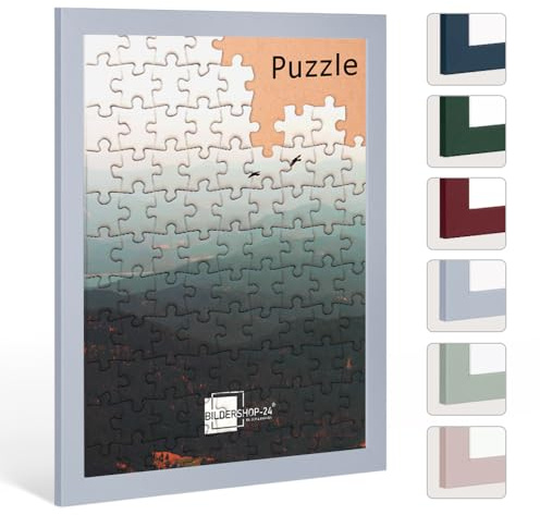 Bildershop-24 Puzzlerahmen Paris Wellenblau 80x121cm (ca. 3000 Teile)