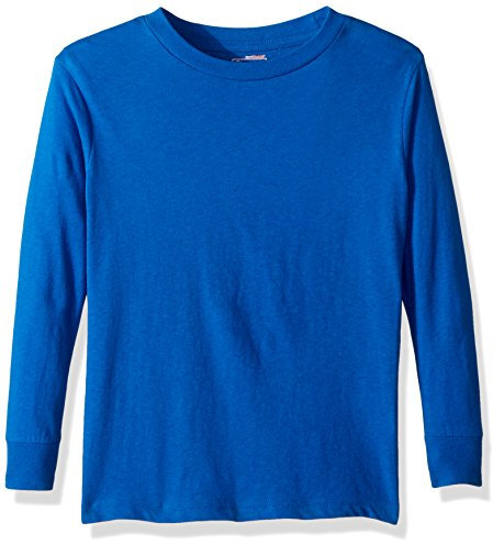 PUMA Herren Men's Long Sleeve Blank Tee, Youth Large, Royal Blue City T-Shirt, langärmelig, blanko, Größe L, Königsblau