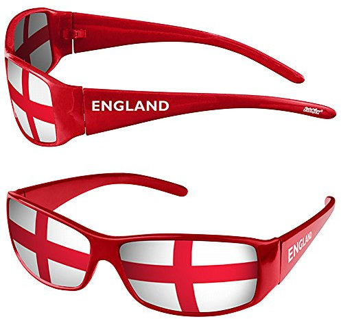 Taffstyle® Fanartikel Sonnenbrille Fan Brille zur Fussball Weltmeisterschaft WM & EM Europameisterschaft 2016 Länder Flagge Style - England
