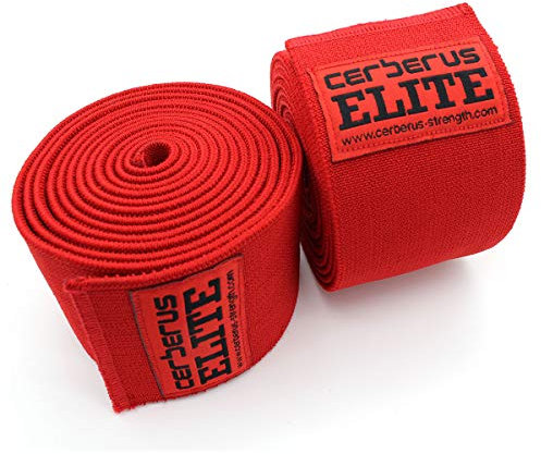 CERBERUS Strength Elite Kniebandagen, 2,5 m, 1 Paar