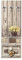 Lupia Appendiabiti Da Parete in Legno 3 Ganci + 2 Portaborse Yellow Roses 49 X139 Cm