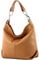 modamoda de T168 Sac à bandoulière, sac porté épaule, en cuir, fabriqué en Italie, camel, M