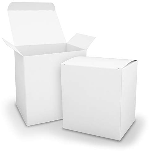 10x itenga Würfelbox XL aus Karton 11x9x12cm weiß Gastgeschenk