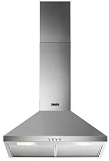 Zanussi ZHC62462XA Kamin-Dunstabzugshaube/Abluft oder Umluft / 60cm / Edelstahl/max. 225 m³/h/min. 57 – max. 70 dB(A) / D/Kurzhubtasten