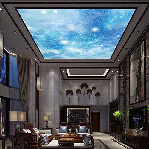 Wohnzimmer Tapete_3d Decke Galaxy Schlafzimmer Wandbilder schöne Decke Sternenhimmel Wohnzimmer Universum KTV Schuppendekoration fototapete 3d effekt tapete tapeten wald vintage wandb-400cm×280cm