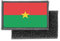 Aufnäher patch aufbügler gedruckt flagge fahne burkina faso