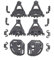 Ufixt Dishwasher Lower Basket Bearing Kit Multi Fitting For Bosch Dishwashers