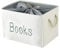 INough Kids Room Book Basket, Storage Box for Baby, Nursery/Classroom/Bedroom, Holds Books/Magazines/Story (Large)