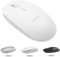 Macally Ratón inalámbrico Bluetooth para Mac, MacBook Pro/Air, iPad y PC - Ratón inalámbrico silencioso y cómodo - Compatible con Apple Mouse inalámbrico - Ratón blanco para portátil Bluetooth