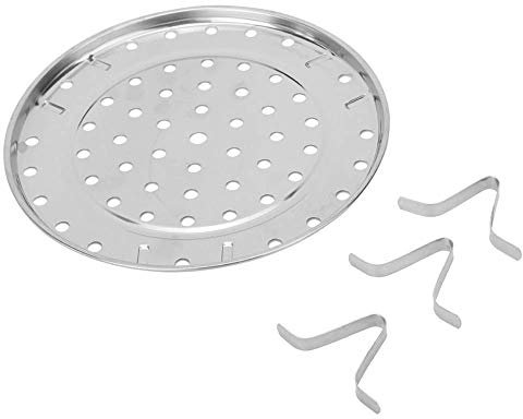Bandeja multifuncional de acero inoxidable de gran diámetro con soporte de vapor redondo Bandeja para olla instantánea Cocina casera Accesorios para ollas a presión Accesorios (20cm)