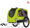 DOGGYHUT® MEDIUM Fahrrad Hundeanhänger für Hunde bis 23 kg Fahrradanhänger Klappbar (GRÜN)
