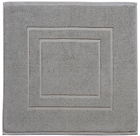 Christy Brixton Bath Mat | 100% Cotton Shower Mat | Super Absorbent | Titanium